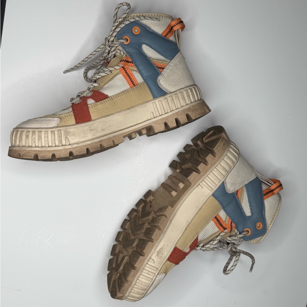 Palladium Pallashock Outcity sneakers in Almond Milk gorpcore utility lug sole - Picture 6 of 14